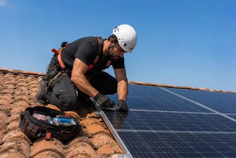 Maintenance et monitoring de panneaux solaires à la Jarne
